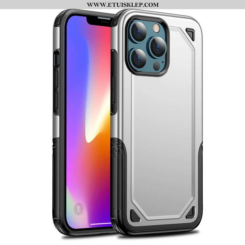 Etui do iPhone 13 Pro Efekt Metalicznego Pancerza